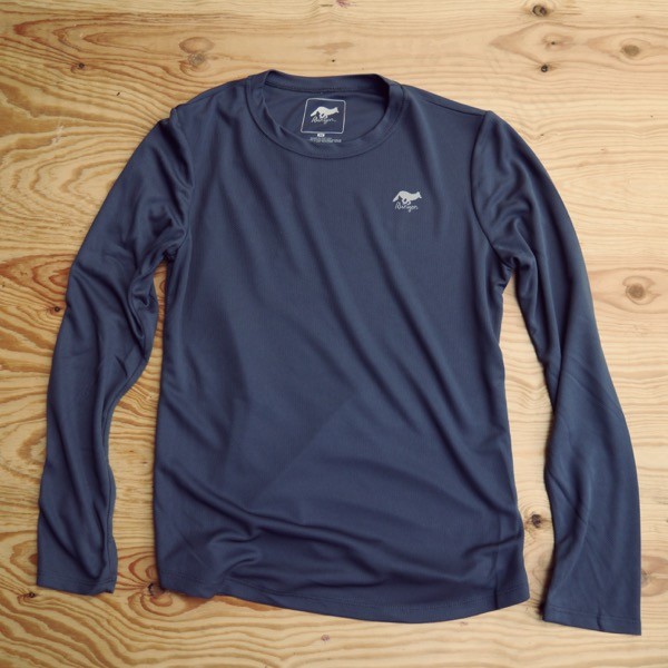 Runyon Women's Graphite Long Performance Trail Fitness Shirt | Made In ...