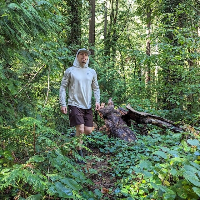 Men's Navy Blue Tech Trail Hoodie