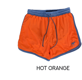 Runyon Retro Ranger 4" Hot Orange Performance Running Short American Made In USA