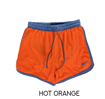 Runyon Retro Ranger 4" Hot Orange Performance Running Short American Made In USA