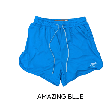 Runyon Retro Ranger 4" Amazing Blue Performance Running Short American Made In USA