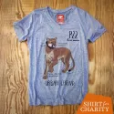 Runyon Women's Mountain Lion P-22 Fitness Shirt for Charity, Made In USA