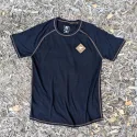 Runyon CozyLite Black Raglan Camp Shirt - Running, Hiking, Workout Shirt American Made In USA