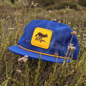 Runyon American Made In USA Royal California Gold Trucker Hat Trail Running Hiking Outdoor Fitness Runyon Canyon Apparel