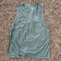 Runyon Men's Unisex Olive Green Tech Trail Tank - Muscle Workout Tank Top, Made In USA | Runyon Canyon Apparel