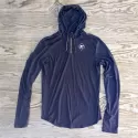 Runyon Men's Navy Blue CozyTech Fitness Zip Hoodie Made In USA | Runyon Canyon Apparel
