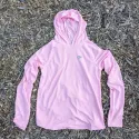 Runyon Women's Unisex Cool Pink Sun Hoodie Shirt Long Sleeve Thumbholes Sun Protection Quick Dry American Made In USA