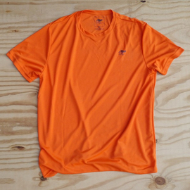 Runyon Canyon Apparel Mens Orange Performance Trail Shirt Made In USA