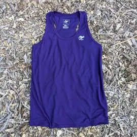 Runyon Men's Purple Racerback Fitness Tank Top - Running, Workout, Gym Singlet - Made In The USA