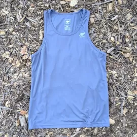 Runyon Mens Steel Grey Training Tank Top Running Singlet Gym Workout Fitness