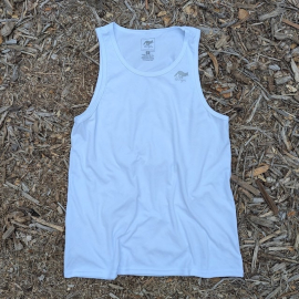 Runyon Canyon Apparel Mens White Performance Tank (Made In USA)