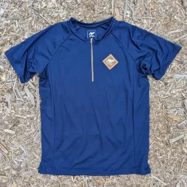 Runyon Navy Blue Gravel Cycling Jersey American Made In USA