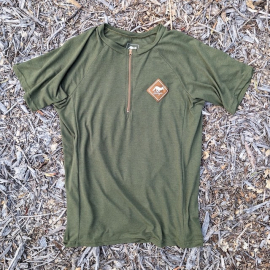 Runyon Men's American Made In USA Classic Cycling Jersey - Olive Green - CozyLite