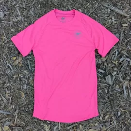 Runyon Canyon Apparel Women's Unisex Hot Pink Workout Shirt, Running Shirt | Made In USA