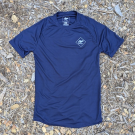 Runyon Canyon Apparel Unisex Navy Blue Workout Shirt, Running Shirt | Made In USA
