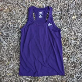 Runyon Women's Purple Racerback Fitness Tank Top - Running, Workout, Gym Singlet - Made In The USA