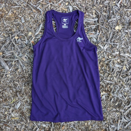 Runyon Women's Purple Racerback Fitness Tank Top - Running, Workout, Gym Singlet - Made In The USA