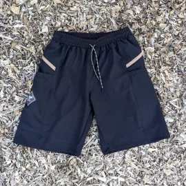 Runyon 9" TrailStash Gravel Cycling Short also great for Trail Running, Hiking, Fitness Outdoors Black American Made In USA