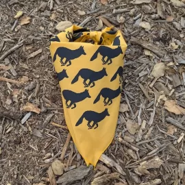 Runyon Gold and Black Signature Bandana American Made In The USA