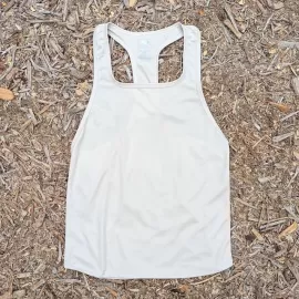 Runyon Sand Khaki Razor Strap Pump Tank - Gym Stringer Racerback Workout Tank Top American Made In USA