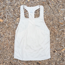 Runyon Sand Khaki Razor Strap Pump Tank - Gym Stringer Racerback Workout Tank Top American Made In USA