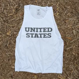 Runyon Women's United States White Hybrid Training Tank