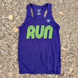 Runyon Purple Neon RUN Fitness Tank Made In USA | Runyon Canyon Apparel