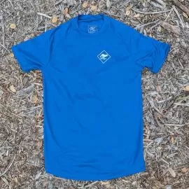 Runyon Women's Royal Blue Made In USA Performance Running Shirt Moisture Wicking Workout Shirt