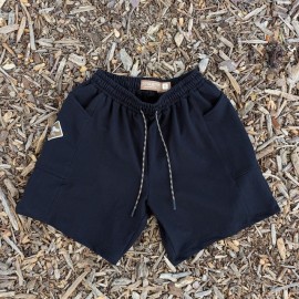 Runyon Black French Terry Cotton 7" Sweatshorts - Gym, Workout, Hiking, Casual, Fitness American Made In USA - Runyon Canyon Apparel