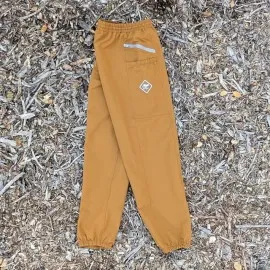 Runyon TrailStash Scrambler - Men's Amber Mustard Gold Hiking Jogger Pants - Water Repellant - American Made In USA.