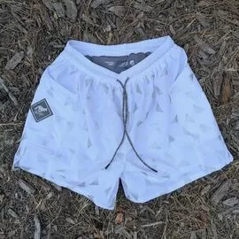Runyon Scoutster Mens White Reflective 5" Trail Running Hiking Outdoor Adventure Short American Made In USA