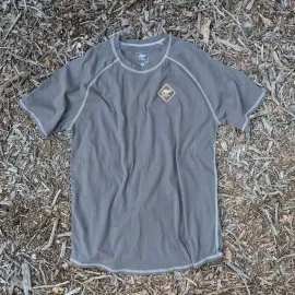 Runyon Made In USA Charcoal Dark Grey Cotton Hiking Trail Running Shirt - 100% Cotton - Cottontrails™
