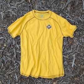 Runyon Made In USA Golden Yellow Cotton Hiking Trail Running Shirt - 100% Cotton - Cottontrails™