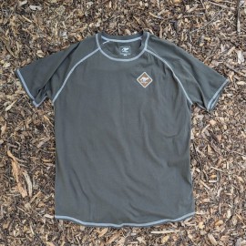 Runyon Made In USA Olive Green Cotton Hiking Trail Running Shirt - 100% Cotton - Cottontrails™