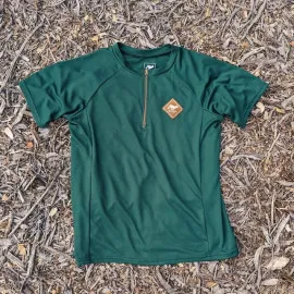 Runyon Men's Forest Green Gravel Cycling Jersey - Made In USA