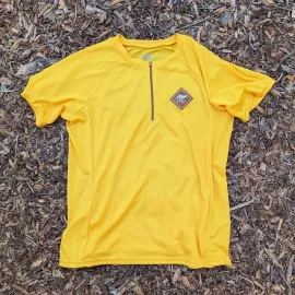 Runyon Men's Golden Yellow Gravel Cycling Jersey - Made In USA