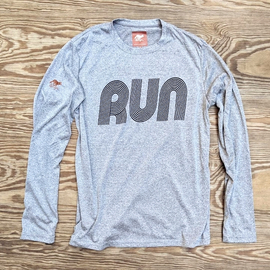 Mens RUN Long Signature Shirt Performance Fitness Sportswear Runyon Canyon Apparel American Made In USA