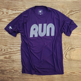 Runyon Canyon Apparel Men's Running Clothing RUN Purple Fitness Shirt Performance Sportswear American Made In USA