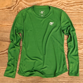Runyon Canyon Apparel Womens Clover Green Long Trail Shirt Made In USA