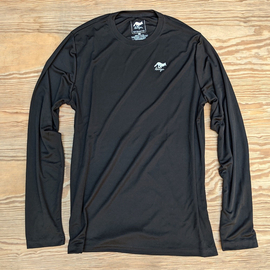 Runyon Canyon Apparel Mens Black Long Training Shirt Made In USA great for Hiking Running Trails Outdoor Fitness