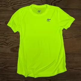 Runyon Canyon Apparel Womens Neon Yellow Training Shirt great for Running, Hiking, Outdoor Fitness Made in USa