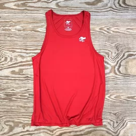 Runyon American Made In USA Mens Running Clothing Red Tank Top Singlet Fitness Athletic Performance Wear