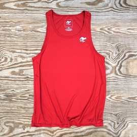 Runyon American Made In USA Mens Running Clothing Red Tank Top Singlet Fitness Athletic Performance Wear