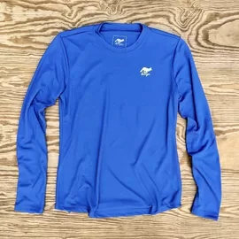 Runyon American Made In USA Royal Blue Long Tech Trail Performance Shirt