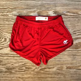 Runyon Canyon Apparel Womens Cherry Red Basic Training Running Shorts - Made In USA
