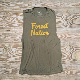 Runyon Mens Forest Nation Adventure Club Sage Muscle Tank Made In USA