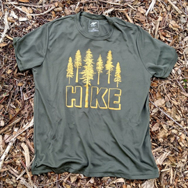 Runyon Canyon Apparel Mens Unisex Earthy Mustard HIKE Performance Trail Shirt Made In USA