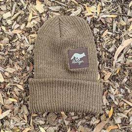 Runyon Coyote Brown Reflective Knit Beanie Made In USA | Runyon Canyon Apparel