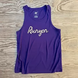 Runyon Purple Neon Script Training Tank - Made In USA