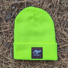 Runyon Canyon Apparel Neon Yellow Fluorescent Yellow Neon Yellow Classic Cuffed Beanie Made In USA